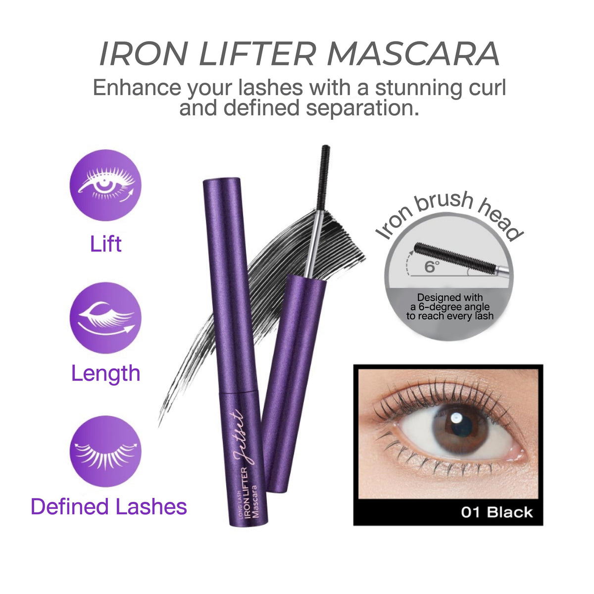 Jet Set Long Lash Iron Lifter Mascara [4 g.]