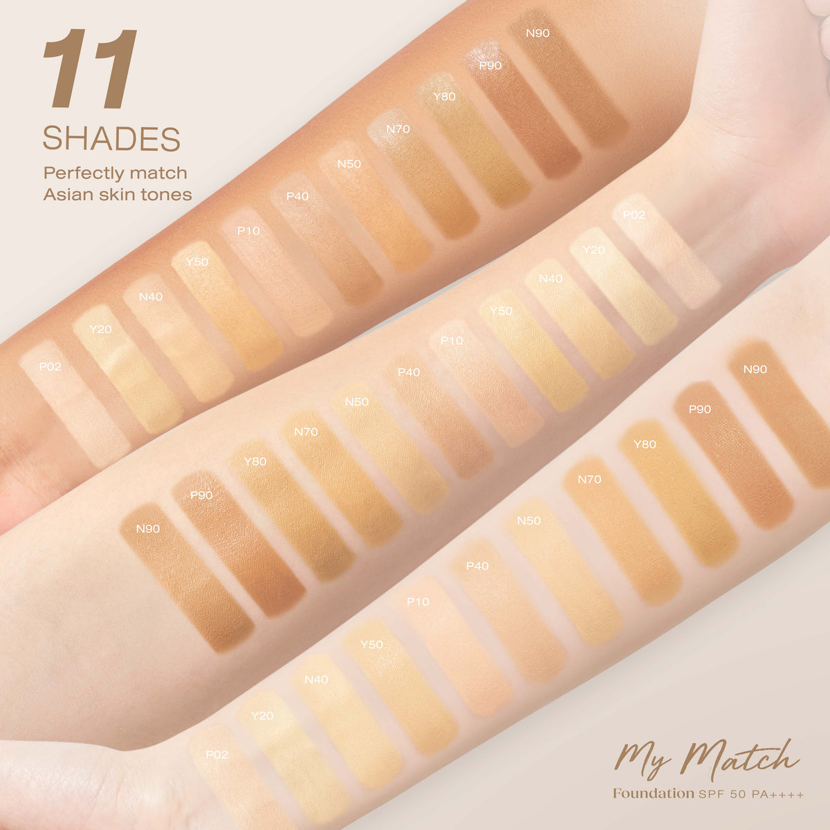 My Match Foundation SPF 50 PA++++ [40 ml.]