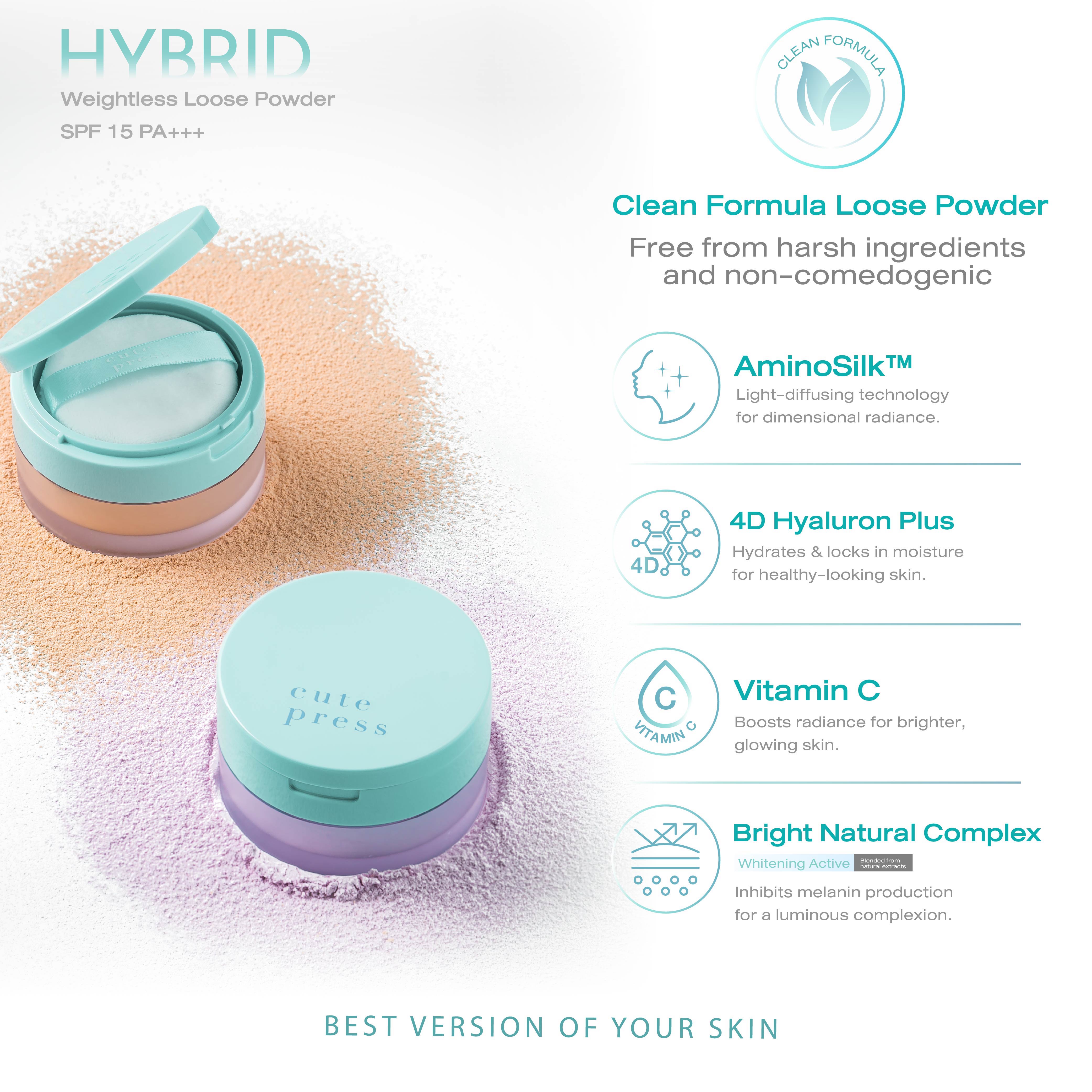 Hybrid Weightless Blurring Loose Powder SPF 15 PA+++ - Translucent [10 g.]