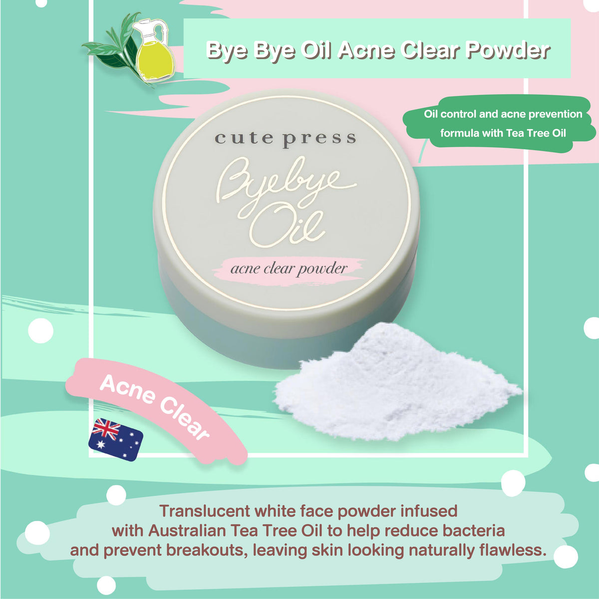 Bye Bye Oil Acne Clear Powder [6 g.]