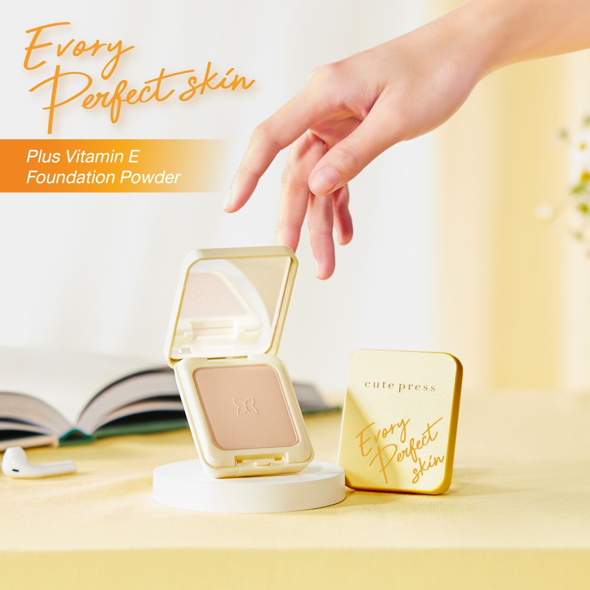 Cute Press Evory Perfect Skin Plus Vitamin E Foundation Powder [13 g.]