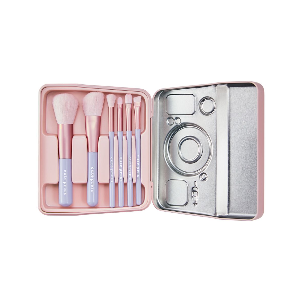 Cute Press Polaroid Camera Travel Brush Set