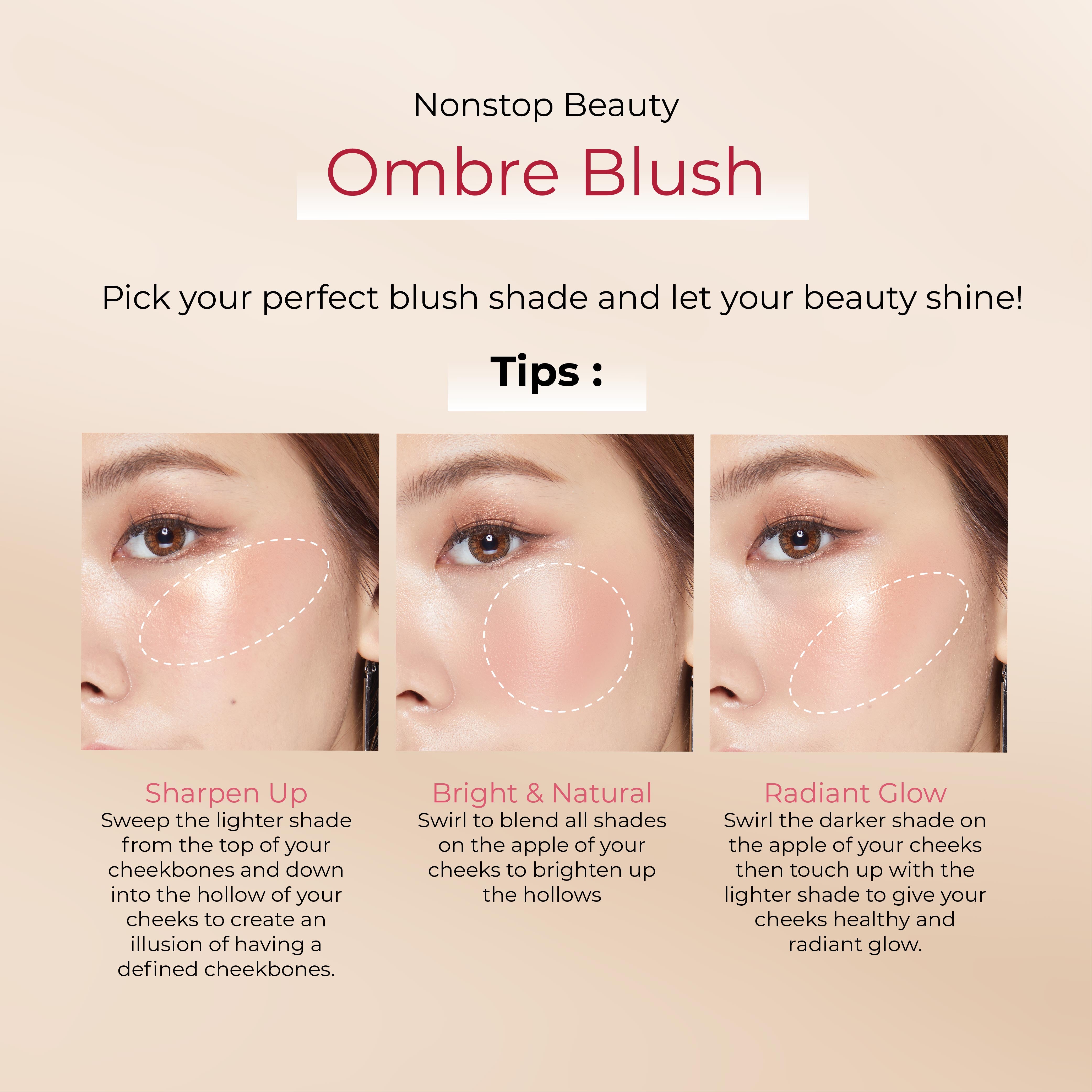 Cute Press Nonstop Beauty Ombre Mini Blush [5g.]