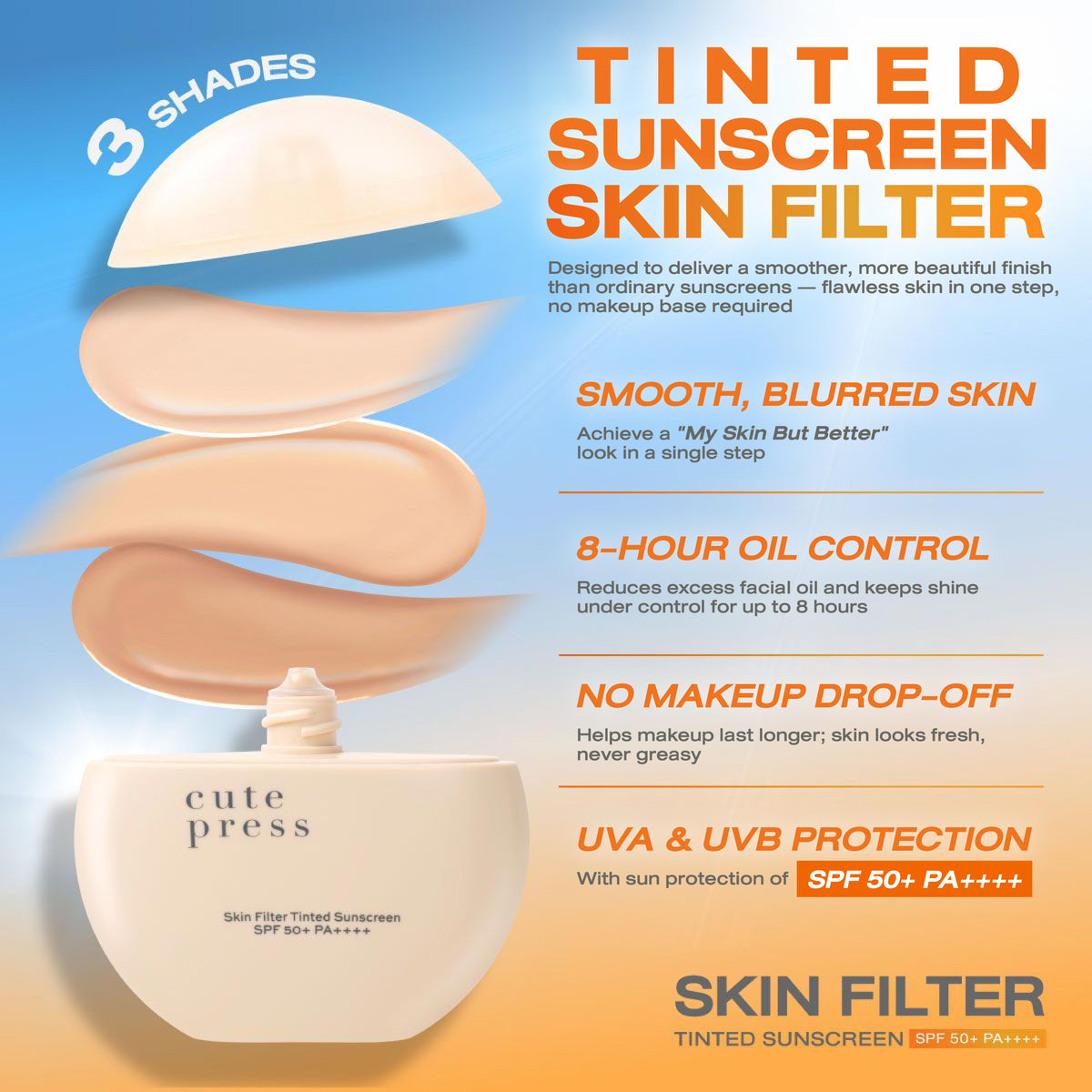 Skin Filter Tinted Sunscreen SPF 50+ PA++++ [30 ml.]
