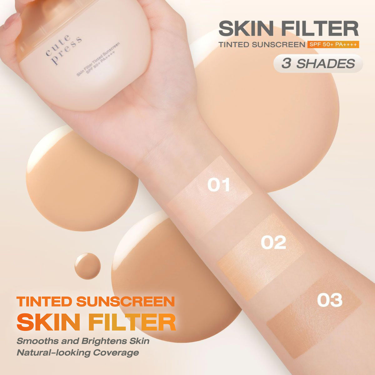 Skin Filter Tinted Sunscreen SPF 50+ PA++++ [30 ml.]