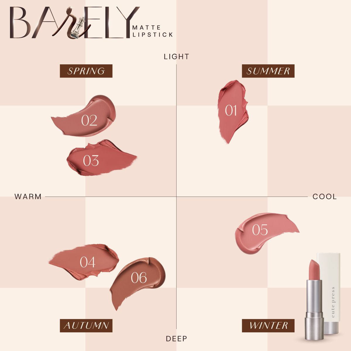Barely Matte Lipstick [3.7 g.]