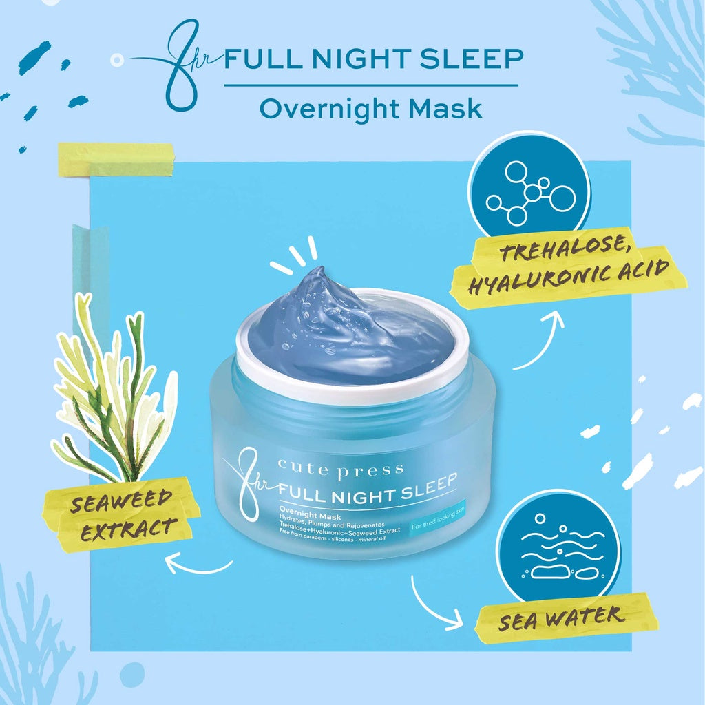 Cute Press 8 Hr Full Night Sleep Overnight Mask [50 g.]