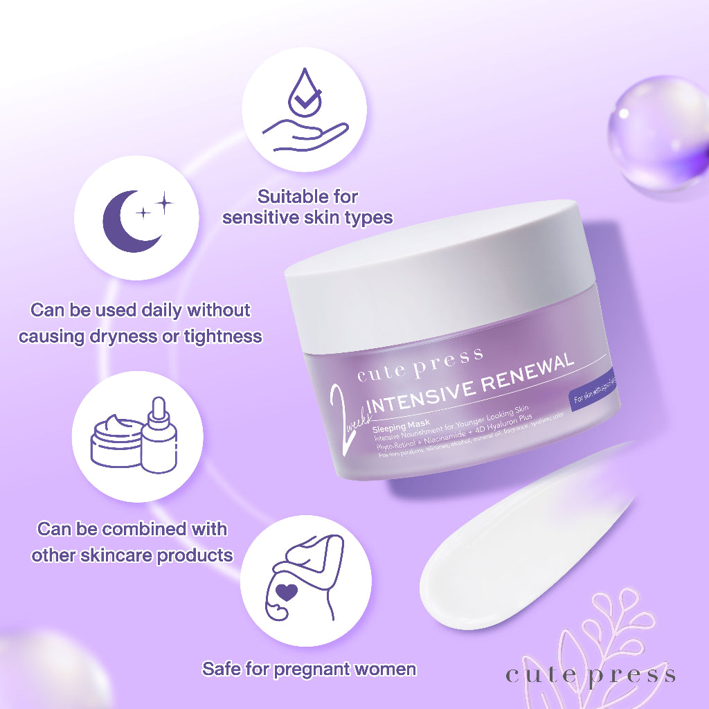 Cute Press 2 Weeks Intensive Renewal Sleeping Mask [50g.]